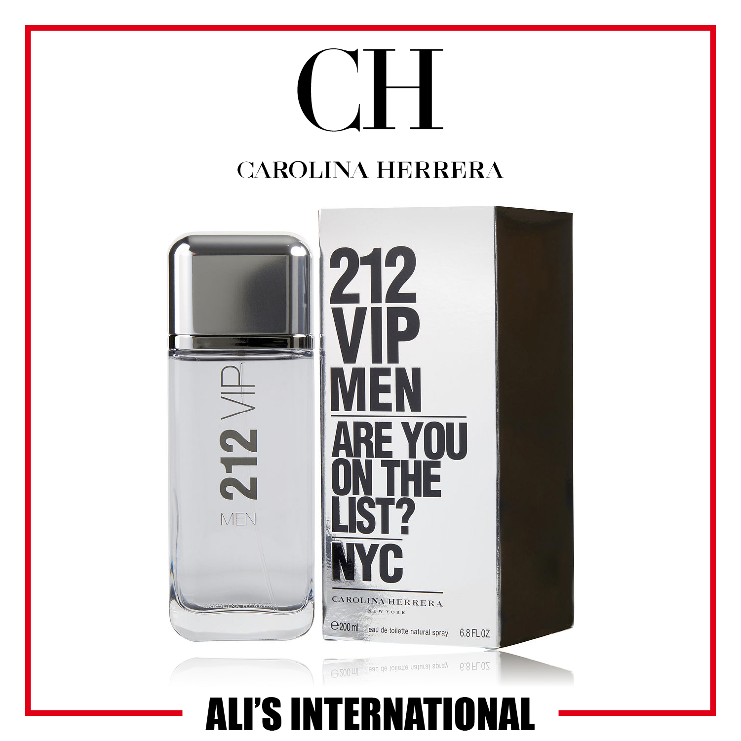 CH Men by Carolina Herrera, 6.8 oz Eau De Toilette Spray.