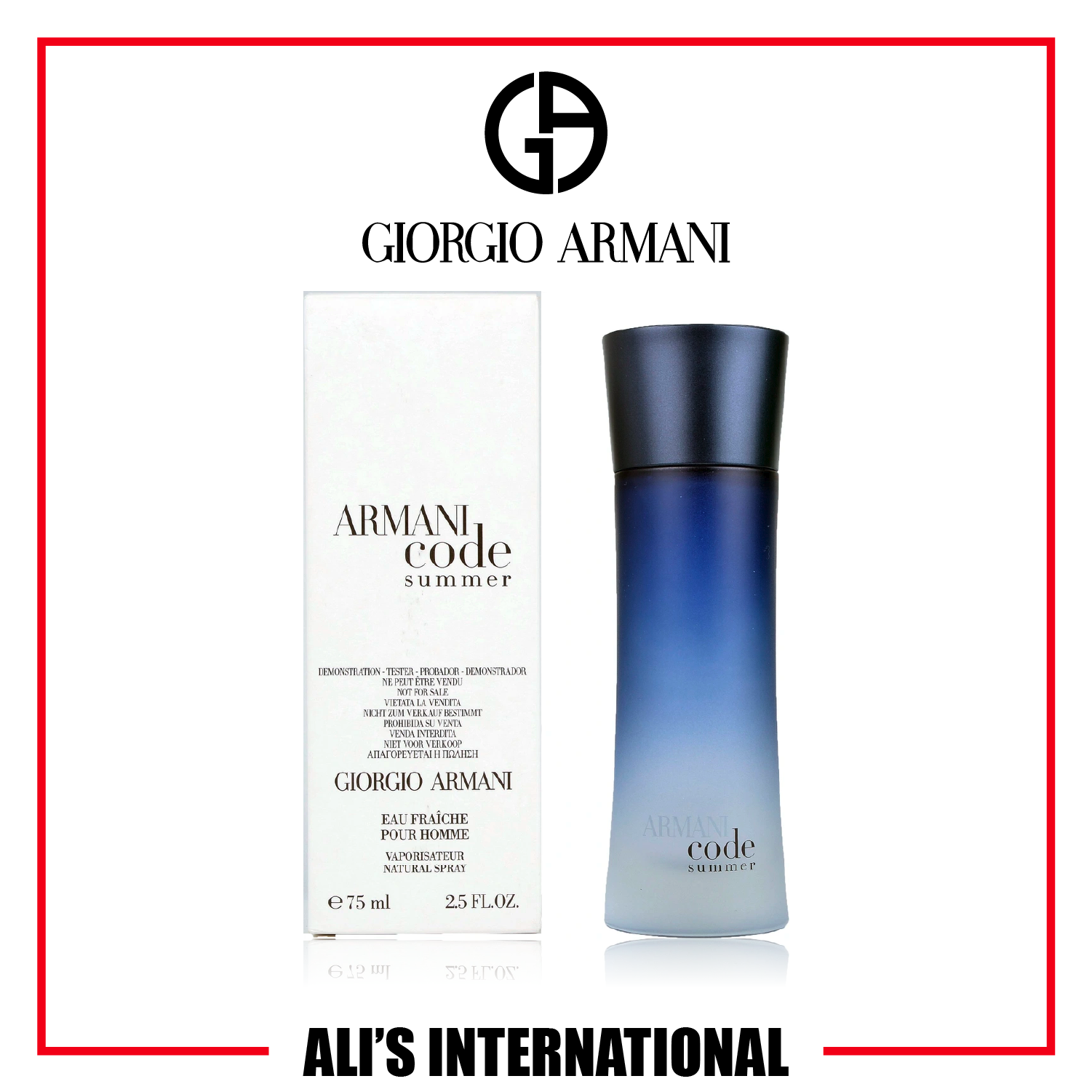 Armani code top summer for him
