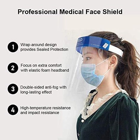 Face Shields (With Headband) - 5/10 Pcs