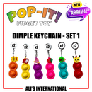 Dimple Keychain Pop-It Fidget Toy: SET 1 - 12 Pcs