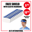 Face Shields (With Headband) - 5/10 Pcs