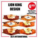 Lion King Design Fashion Face Masks - 6 Pcs