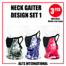 Neck Gaiter Design: SET 1 - 3 Pcs