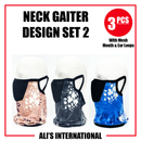 Neck Gaiter Design: SET 2 - 3 Pcs
