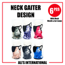 Neck Gaiter Design - 6 Pcs