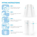 Face Shields (With Glasses Frame) - 6/12 Pcs